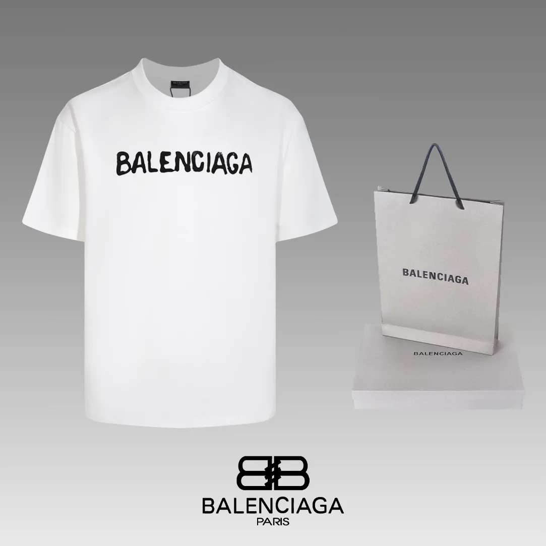 #「 Quality」 《BALENCIAGA 》24SS Classic T Quality - 2 - os 220 -26 280g - 320g - Quality ：Black White Size: XS-S-M-L